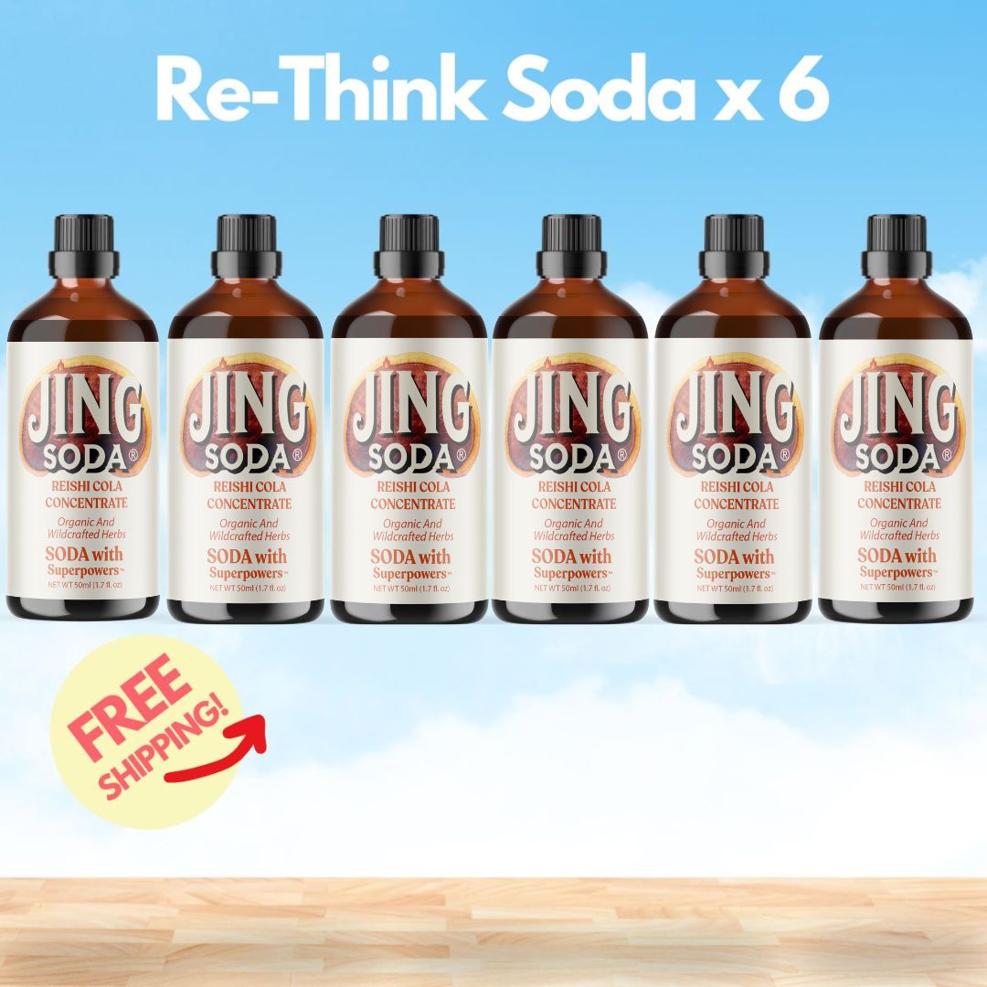Jing Soda, Reishi Cola, 50mL (6 Pack)