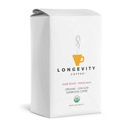 Longevity Coffee DARK Roast Beans, 5 lb BULK BAG WHOLE BEANS