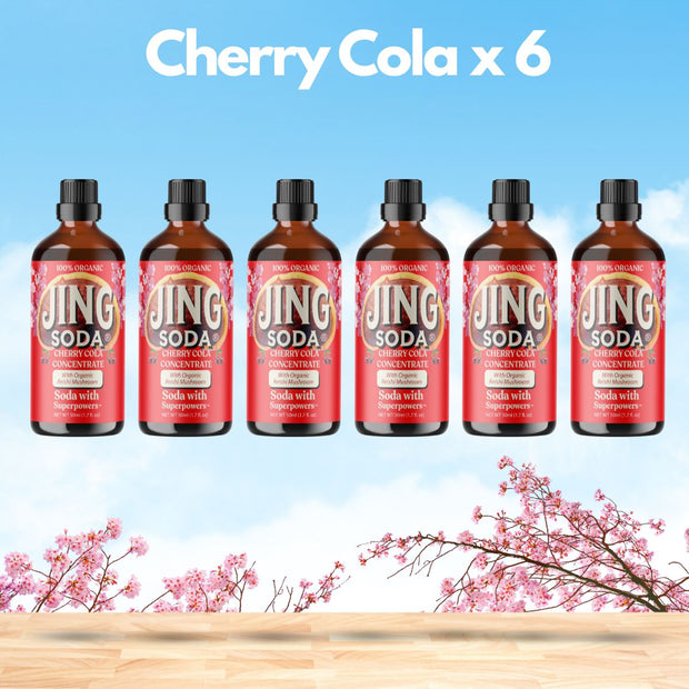 Jing Soda, Organic Cherry Cola, 50ml (6 Pack)