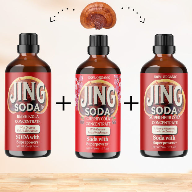 Jing Soda, 3 Cola Variety, 50mL (3 Pack)